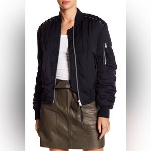 AllSaints Bree Laced Bomber Jacket